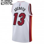 Maillot NBA Miami Heat Bam Adebayo 13 Nike 2022-23 Association Edition Blanc Swingman - Enfant